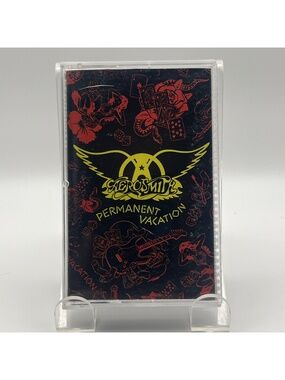 Aerosmith Cassette Permanent Vacation Album 1987 Rock Music Geffen Classic Tape